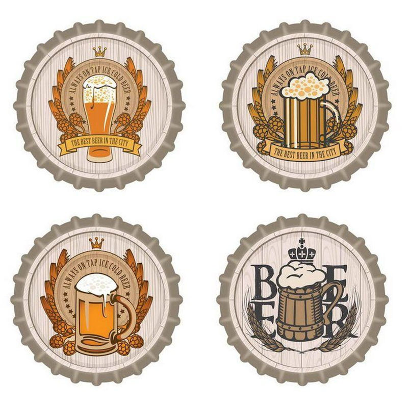Ensemble de 4 sous-bières