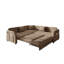 Canapé-lit en L avec lit escamotable, canapé-lit convertible surdimensionné avec poche latérale et port USB, canapé modulaire rembourré en peluche-1240027104