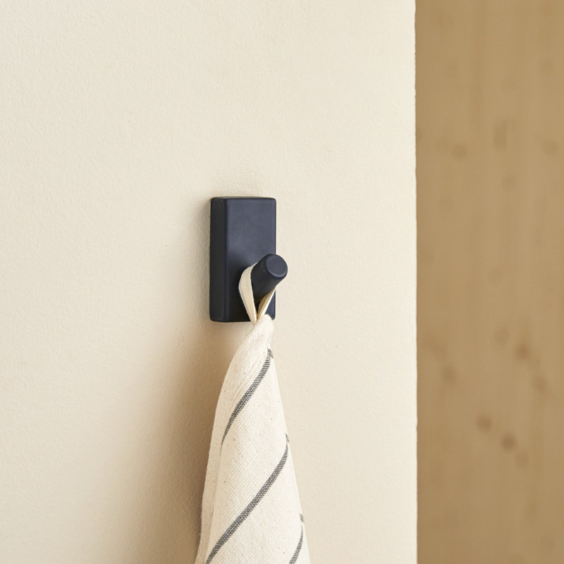 Sara 4cm Wall Mounted Required Towel Bar, Black