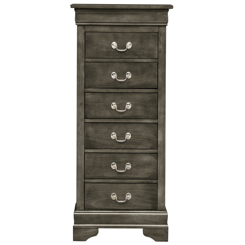 Commode à lingerie grise G3105 de Glory Furniture - Mobilier de chambre à coucher traditionnel avec élégance de tiroirs à queue d'aronde anglaise