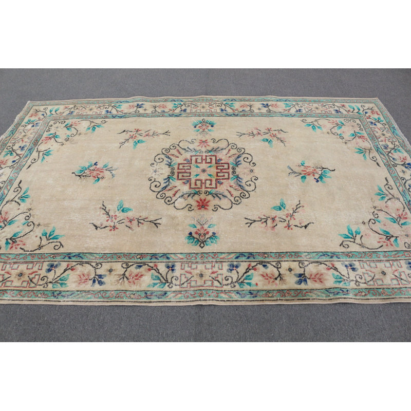 Tapis beige Anatolian surdimensionné idéal pour les grands espaces de vie et la décoration intérieure