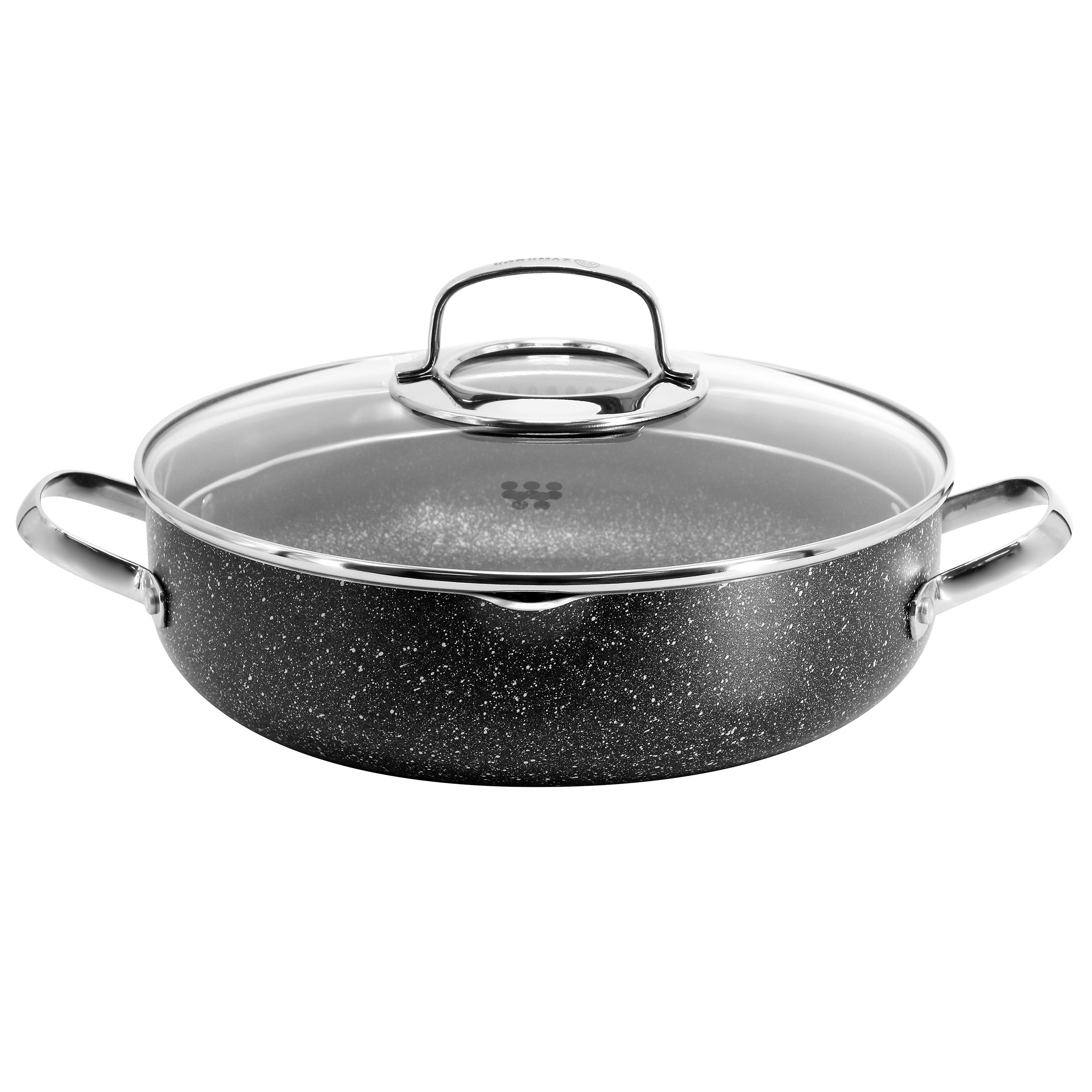 Korkmaz Classic 18/10 Stainless Steel Dutch Oven Covered Silver 6 Quart