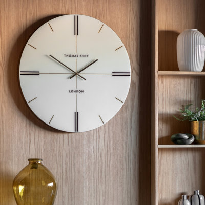 Numerical MDF Atomic Tabletop Clock in White