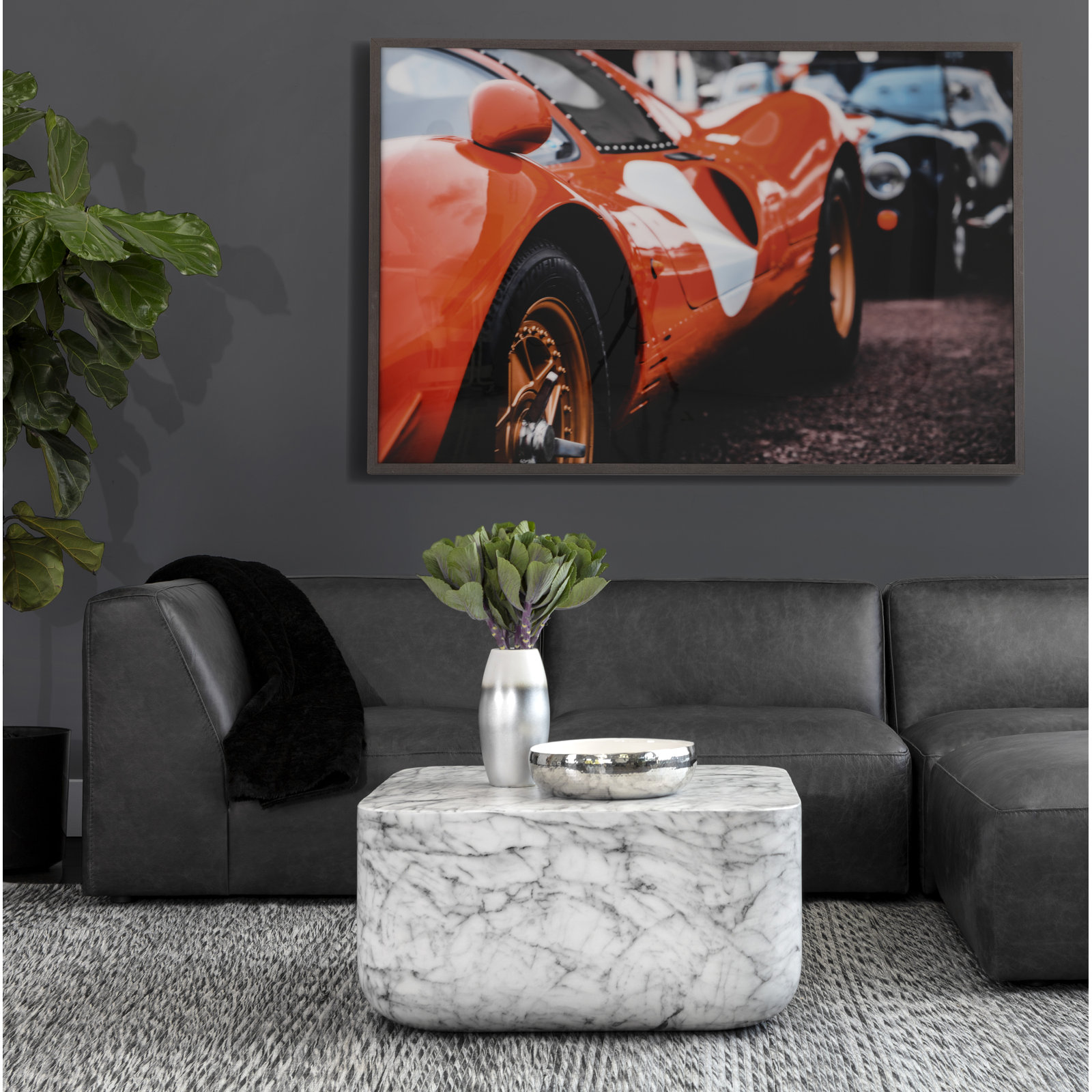 Antrim Single Coffee Table, White/Gray