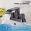 Robinet pour salle de bain à 2 poignées avec drain FRANSITON-97347110