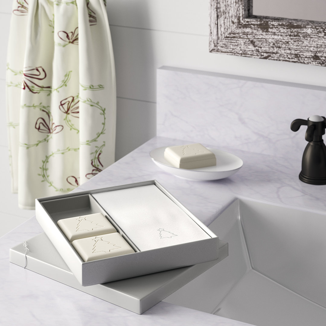 Thorne Christmas Tree Gift 15 Piece Linen Fingertip Towel The Holiday Aisle® 