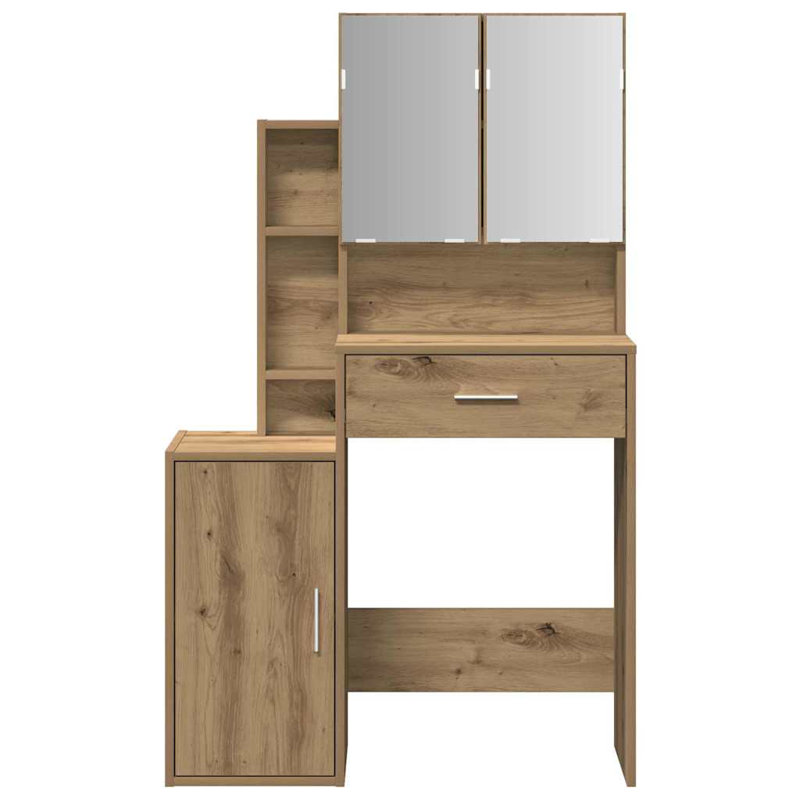 Dressing Table With Cabinet 80X35x132 Cm, Oak