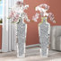 68CM Handmade Mirrored Crystal Glass Floor Vase (Set of 2)