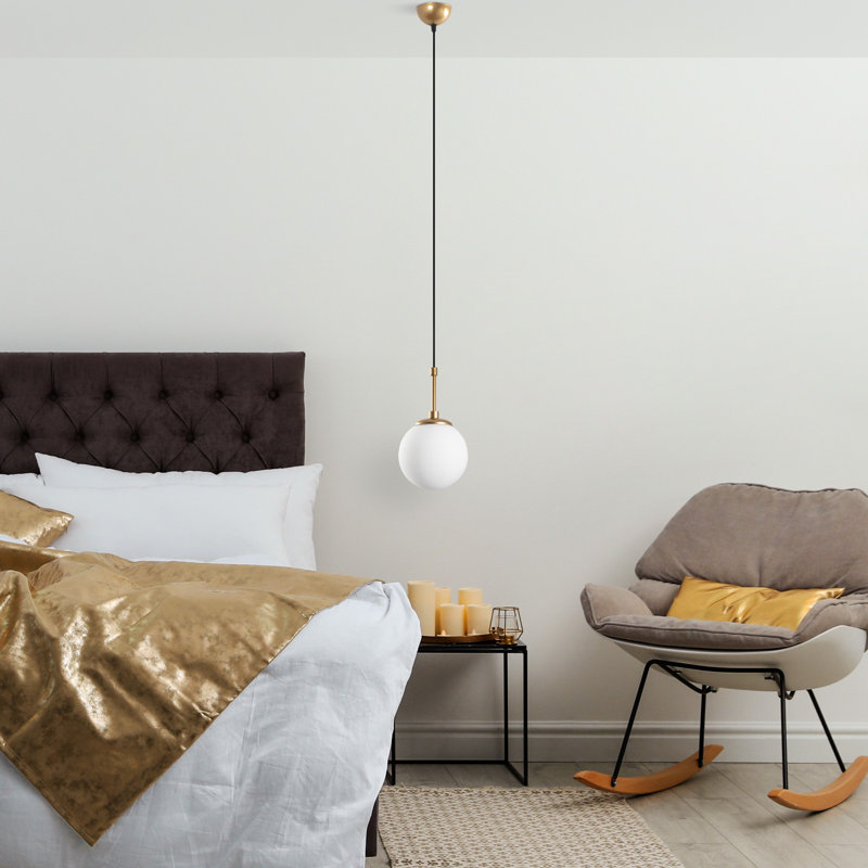 Lustre, Or, H 5,91 po x l 5,91 po x P 15,75 po