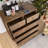 Handcrafted Accent Drawer With Abstract Carvings