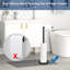 Porte-essuie-tout autoportant en acier inoxydable-129643403