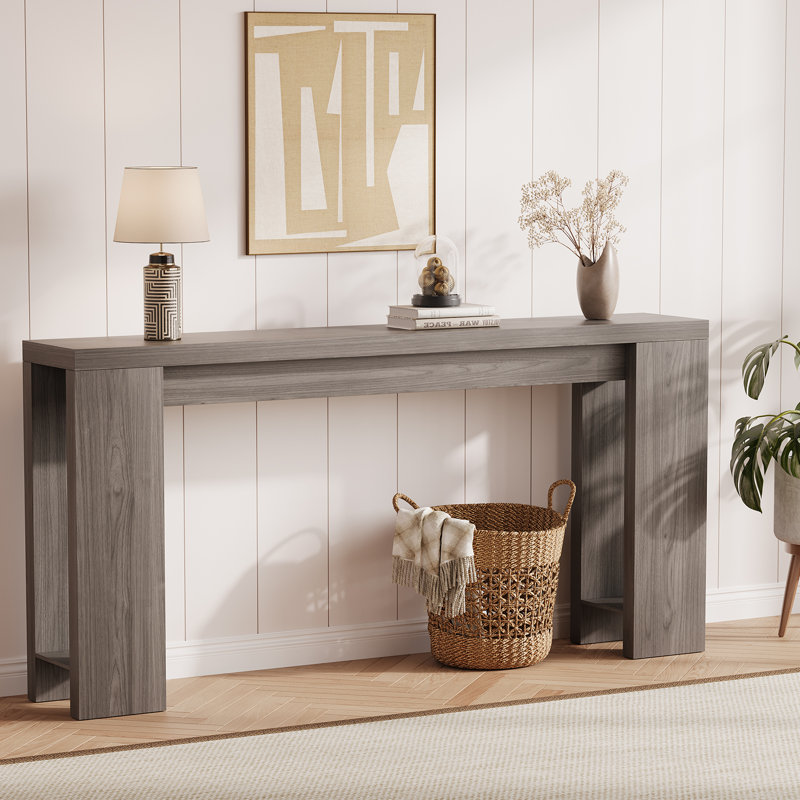 Canapé-lit rustique 70,9 po Rustic Farmhouse, Gris