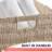 6 Pack Wicker Paper Storage Cube Bin Basket-694949349-694949348