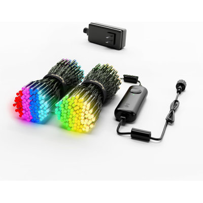 Twinkly App-controlled 105ft Smart String Led Lights With 400 Rgb+w Leds- Wifi & Bluetooth Connectivity, Sync With Music, Indoor/outdoor Use (ip44), Compatible With Google Assistant & Amazon Alexa