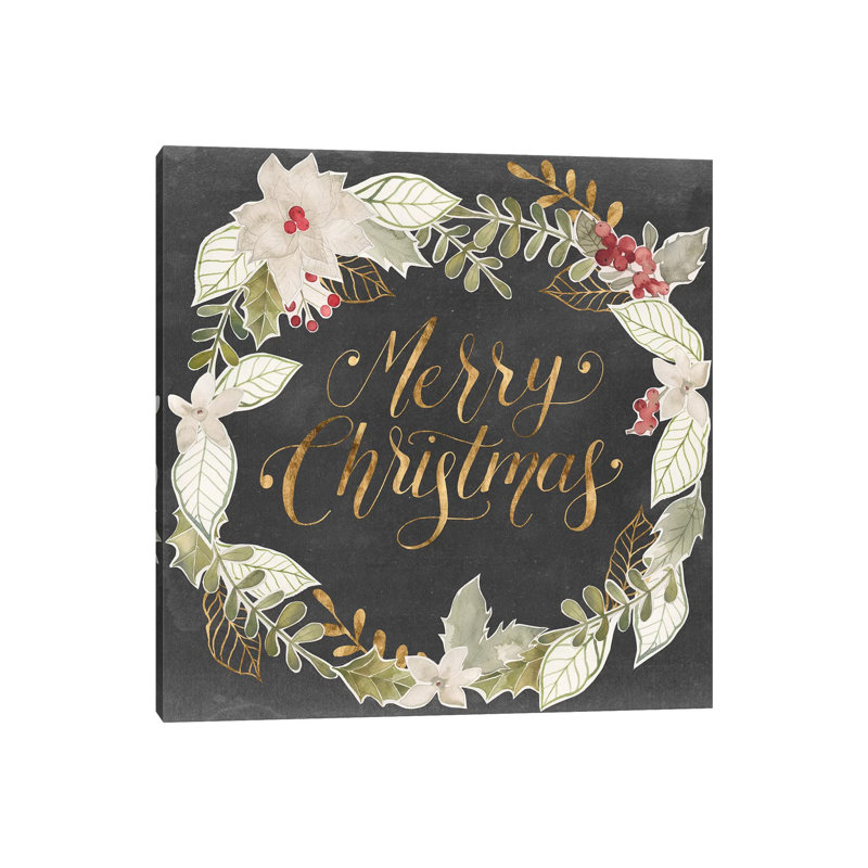 Gilded Christmas I 1 Piece Wrapped Canvas Wall Art, 66.04 cm H x 66.04 cm W