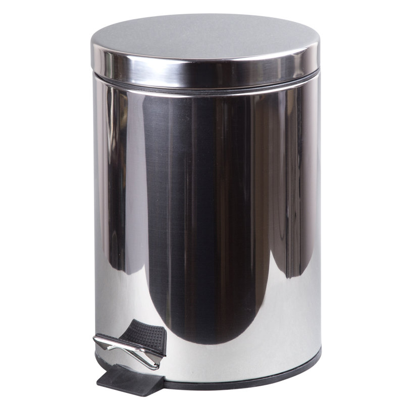 Poubelle à pédale 0,8 gallons en acier inoxydable