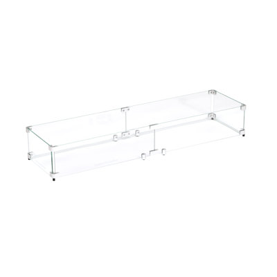 Rectangle Fire Pit Wind Guard 