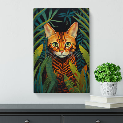 Bengal Cat Symbolism No.2 - Wrapped Canvas