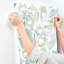 Nathalie Light Green Abstract Blooms Wallpaper-1956936611