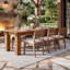 Fir Dining Table with Wood Base