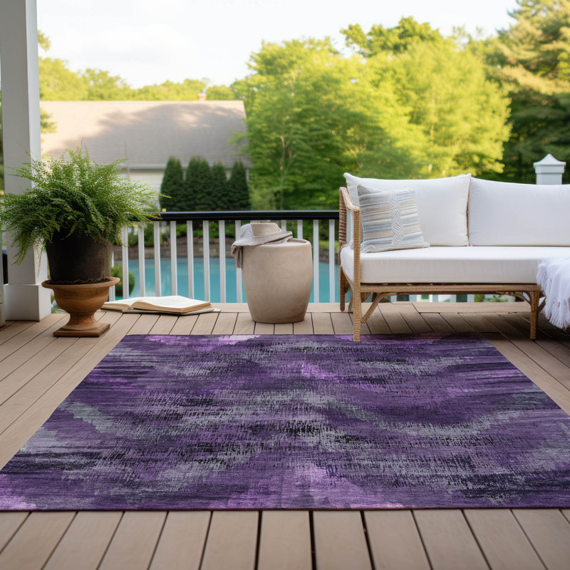 Tapis intérieur / extérieur rectangulaire avec envers antidérapant Malm, Rectangulaire 8 pi x 10 pi