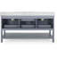 Ensemble de meuble-lavabo double 73 po Nazeer