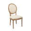 Chaise d'appoint rembourrée en lin-826109334