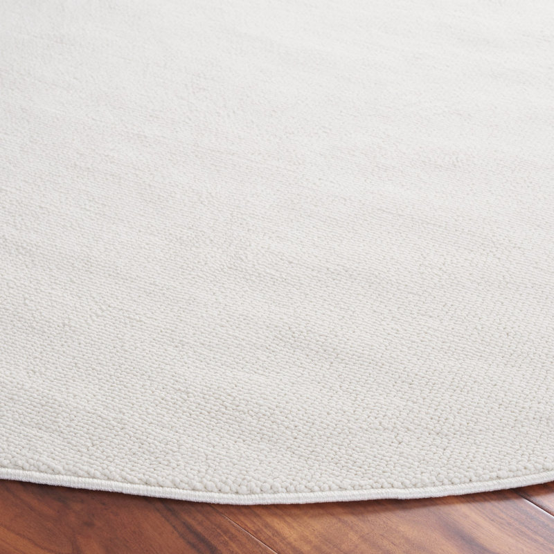 Tapis de couleur unie Addey River Performance, Rond 6 pi 7 po