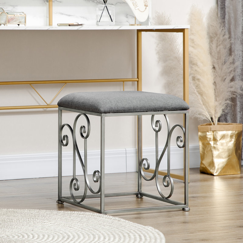 Tabouret de coiffeuse en acier