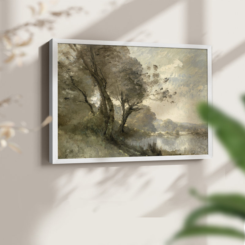 Paysages rétro-XXIII - impression encadrée - réaménageable, H 16 po x l 20 po, Blanc