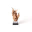 Table Top Organic Teak Sculpture- 38" Inch Tall