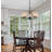 Kim 5-Light Indoor Antique Bronze Hanging Chandelier with Alabaster Glass Bell Shades-24080774
