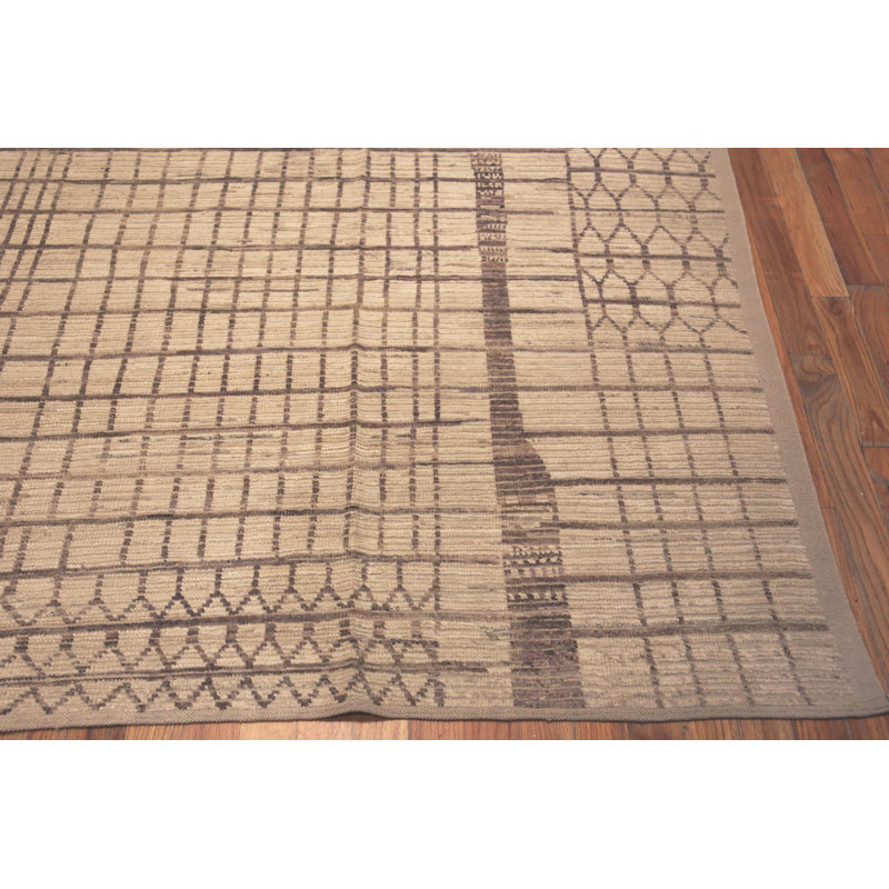 Nazmiyal Collection Large Modern Geometric Central Asian Rug