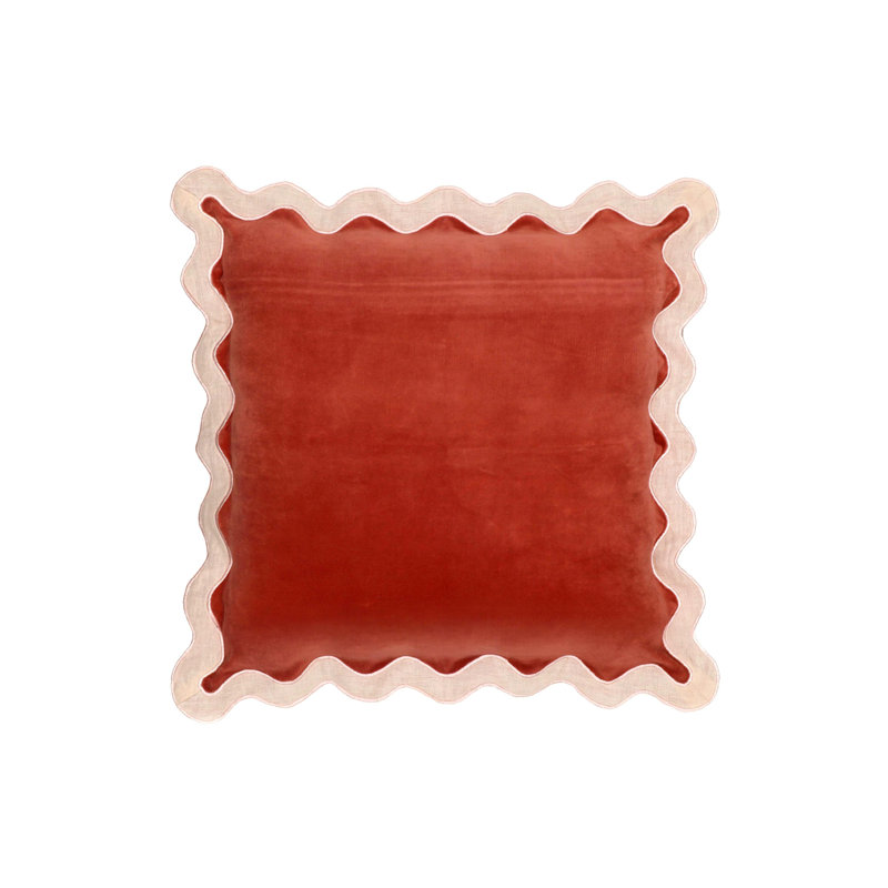 Coussin Holloman, Crème / Rouille