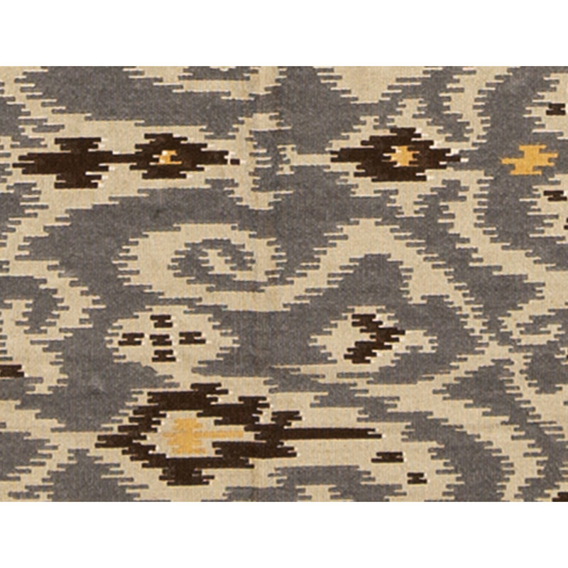Flatweave Wool Ikat Area Rug