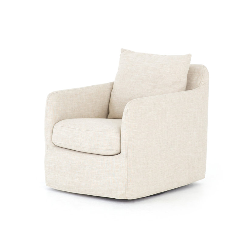 Banks Doutzen Swivel Armchair, Cambric Ivory