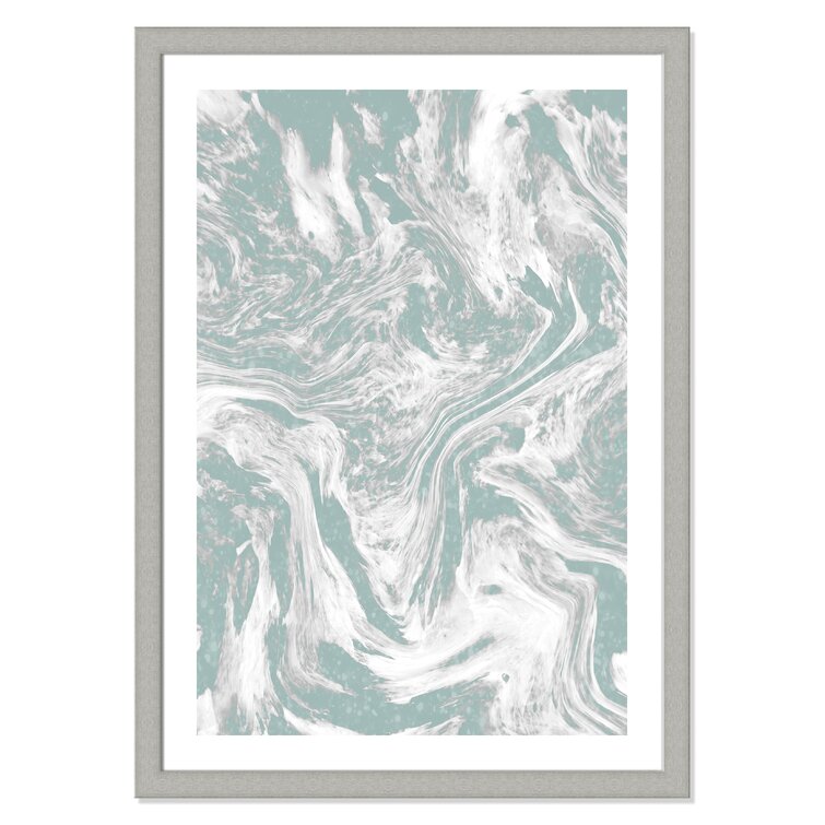 Wrought Studio 'sparkle Marble Iii' Framed Acrylic Painting Print 