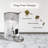 Penthouse Paws Smart HD Pet Feeder – 6L WiFi Automatic Cat & Dog Feeder with Camera, App Control, Voice Message, Stainless Steel - White-98469299
