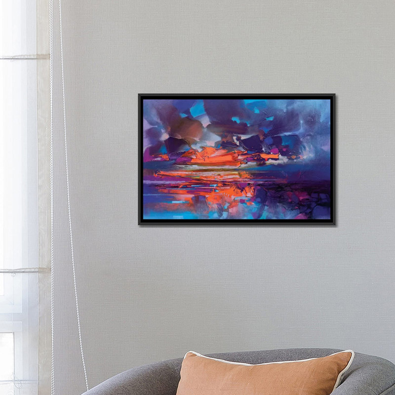 «Compression», reproduction sur toile, H 12 po x l 18 po x P 1,5 po, Pas de tapis, Toile tendue