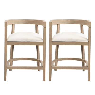 Rubberwood Counter Stool (Set Of 2)
