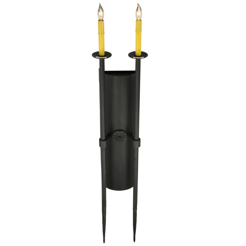 Warwick Steel Candle Wall Light
