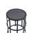 Ceramic Tile Side Table With Powder Coated Iron Frame - Lightweight & Weatherproof Patio Accent