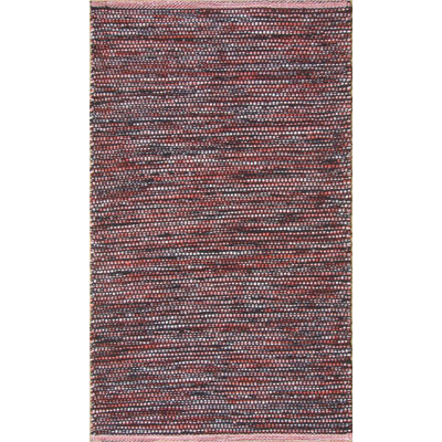 Tapis de zone rouge tissé à la main Parker