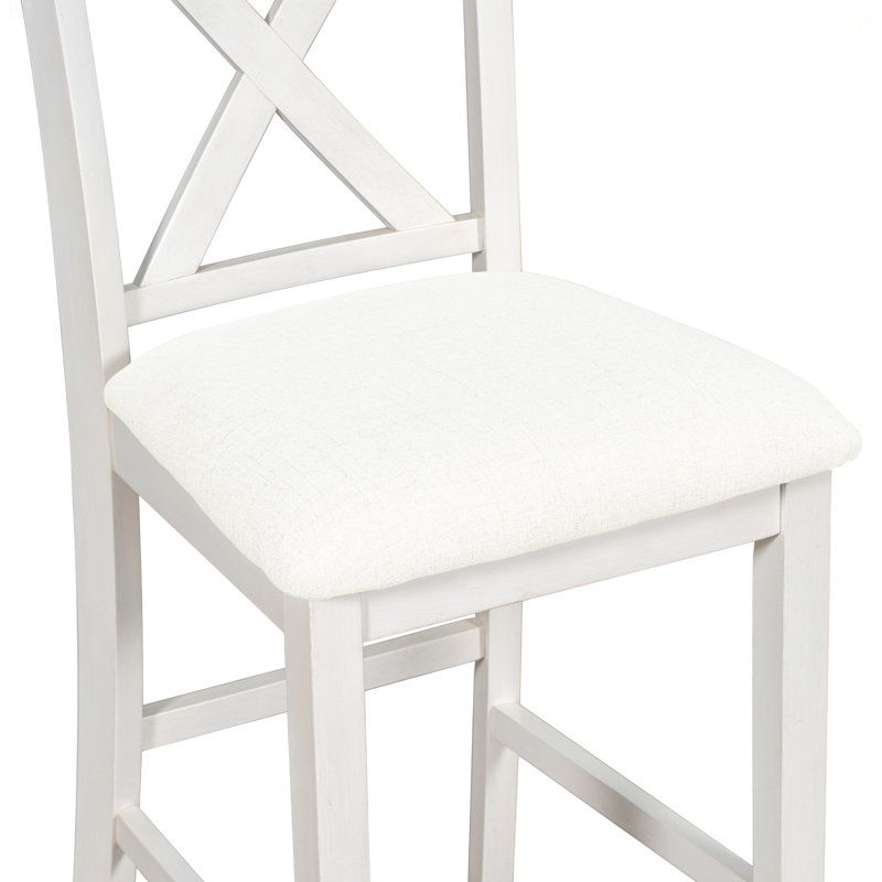 Ensemble de 5 tables de bar en bois à hauteur de comptoir avec 4 chaises