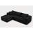 108" Modern L-Shaped Compression Sectional Sofa With Chaise Deep Seat Corduroy Upholstered Couch-1463765497