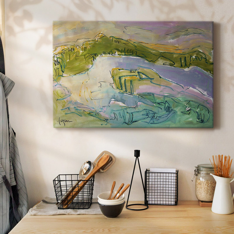 Toile tendue avec galerie Treasured Island, H 12 po x l 18 po