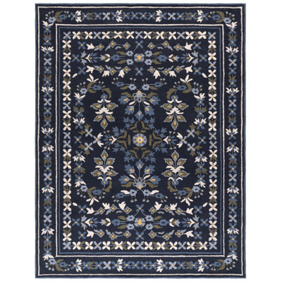 Tapis d'extérieur en laine et coton touffeté à la main Halton Martha Stewart