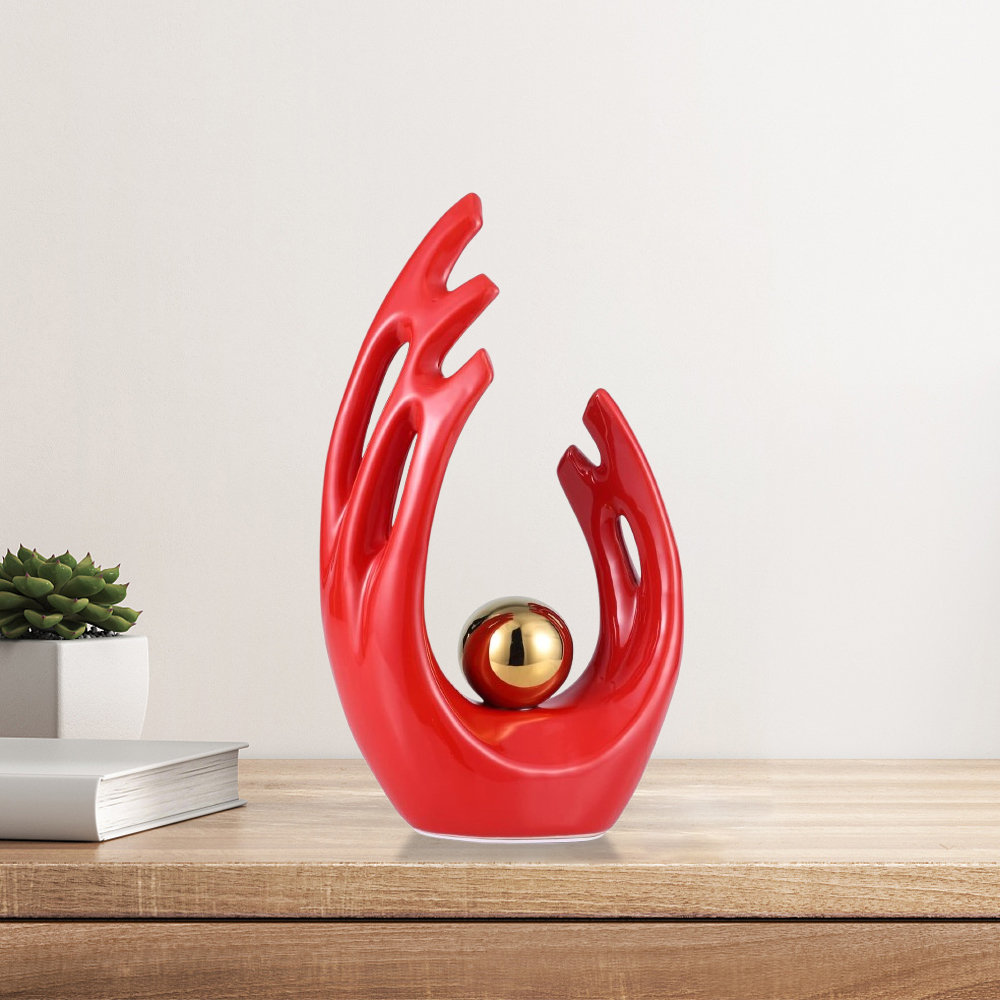 17 Stories Ceramic Statue Decor (1Pc) – Elegant Desk Ornament For ...