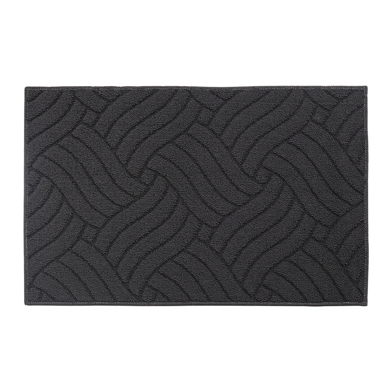 Paillasson intérieur antidérapant lavable à la machine, Gris anthracite, l 32 po x L 48 po