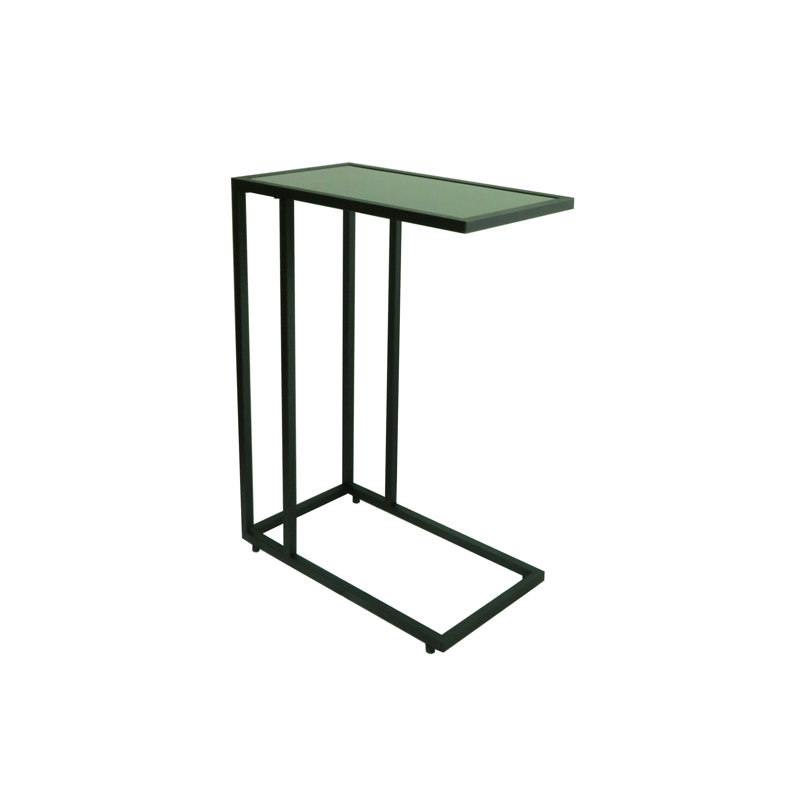 Alward Glass Top C Table End Table